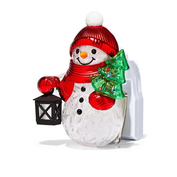 SNOWMAN PROJECTOR NIGHTLIGHT WALLFLOWER FRAGRANCE PLUG BY BATH AND BODY WORKS - Picture 2 of 8
